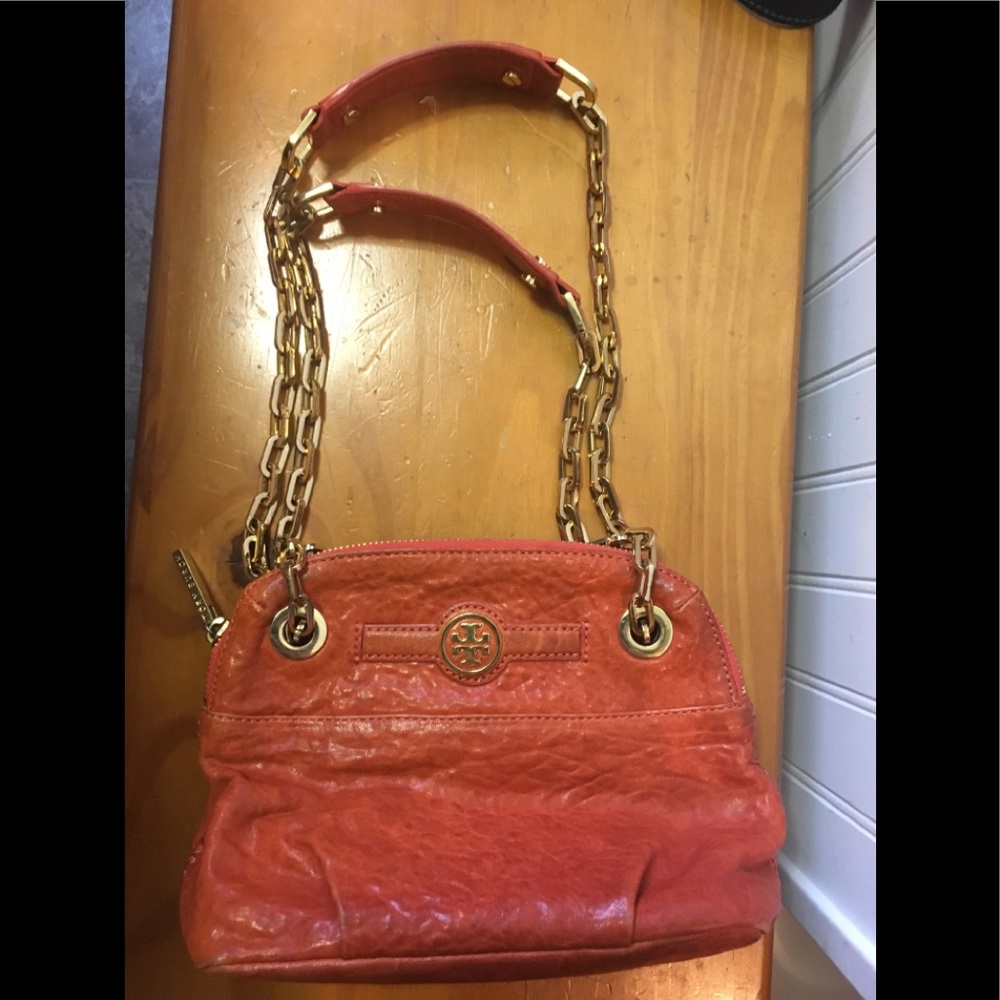 Tori Burch Orange & Gold purse